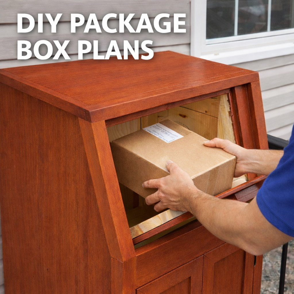 free reclaimed wood tackle box plans Courier Drop Box Woodworking Plan ( Download Instantly ) – Milltree Designs