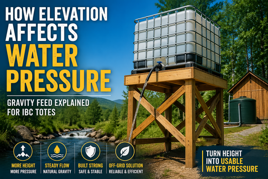 How Elevation Affects Water Pressure (Gravity Feed Explained for IBC Totes)