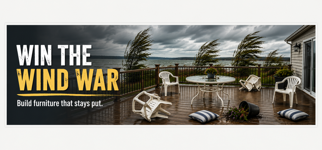 DIY Outdoor Furniture for Windy Areas: Use Your Building Skills to Fight the Wind War
