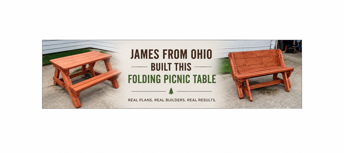 James From Ohio Built This Folding Picnic Table — Here's What We Learned