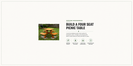 Weekend Woodworker: Build a Four Seat Picnic Table