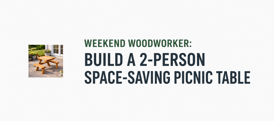 Weekend Woodworker: Build a 2-Person Space-Saving Picnic Table