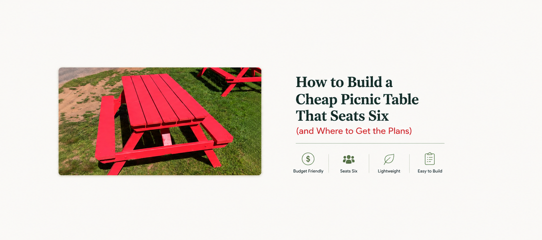 How to Build a Cheap Picnic Table That Seats Six (and Where to Get the Plans)