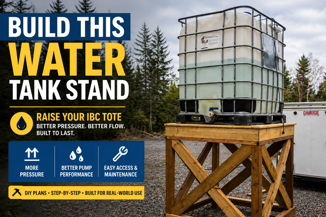 How to Build an IBC Tote Stand that supports a full IBC water tote
