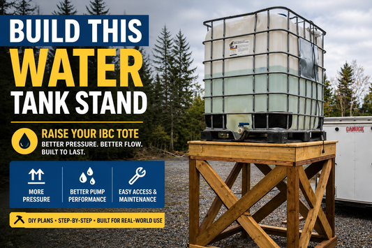 How to Build an IBC Tote Stand that supports a full IBC water tote