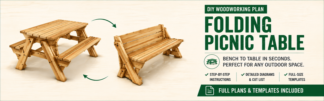 How to Build a Folding Picnic Table (And Where to Get the Plan)