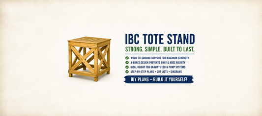 How to Build an IBC Tote Stand (And Where to Get the Plans)