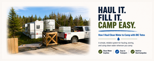 How I Keep a Clean Water Supply at Camp Using This DIY IBC Tote Stand
