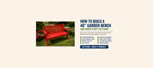 How to Build a 48" Garden Bench (And Where to Get the Plans)