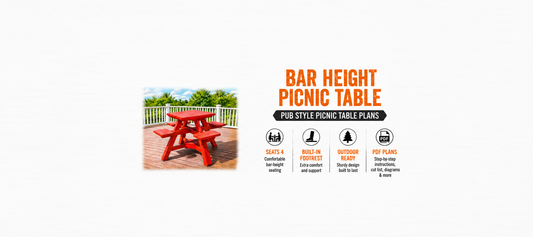 How to Build a Pub Style Picnic Table (And Where to Get the Plans)