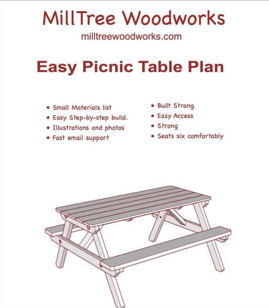“How to Build a Strong Picnic Table That Actually Lasts (DIY Plan for 6 People)”