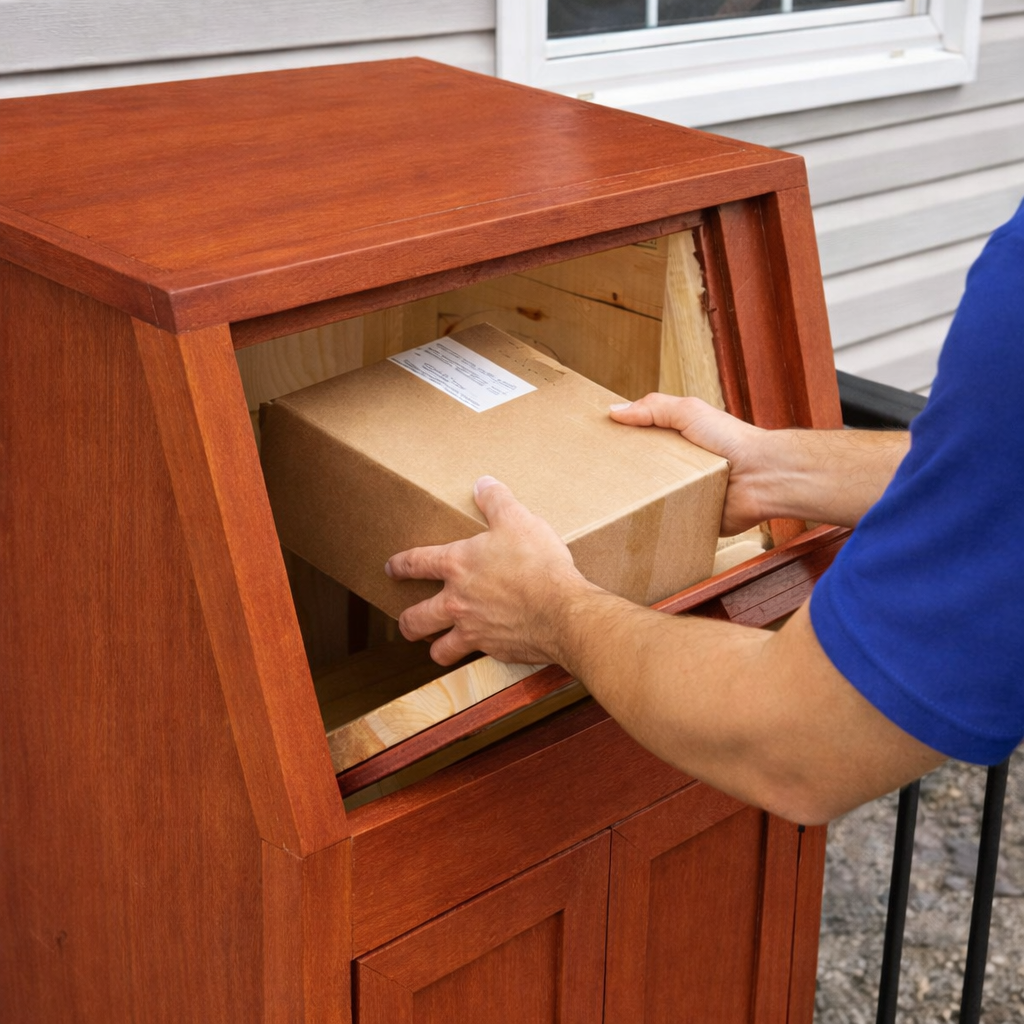 Package Delivery Box Plans – DIY Outdoor Parcel Drop Boxes – Milltree ...