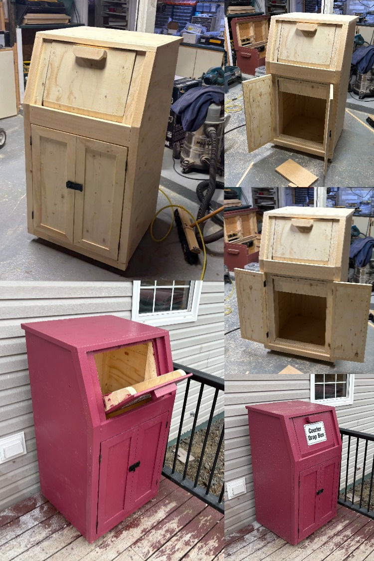 free reclaimed wood tackle box plans Courier Drop Box Woodworking Plan ( Download Instantly ) – Milltree Designs