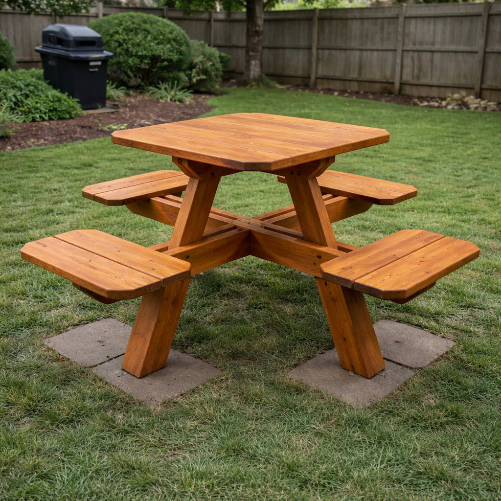4 Person Picnic Table Plans – Build a 4 Seat Picnic Table This Weekend