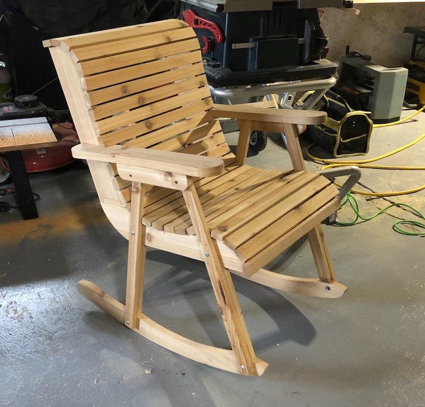 Diy Outdoor Rocking Chair Cedar Rocking Chair Plans – DIY Outdoor Rocking Chair That Actually ...