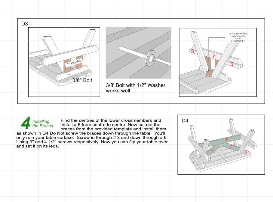 Page from our kids picnic table woodworking diy plan