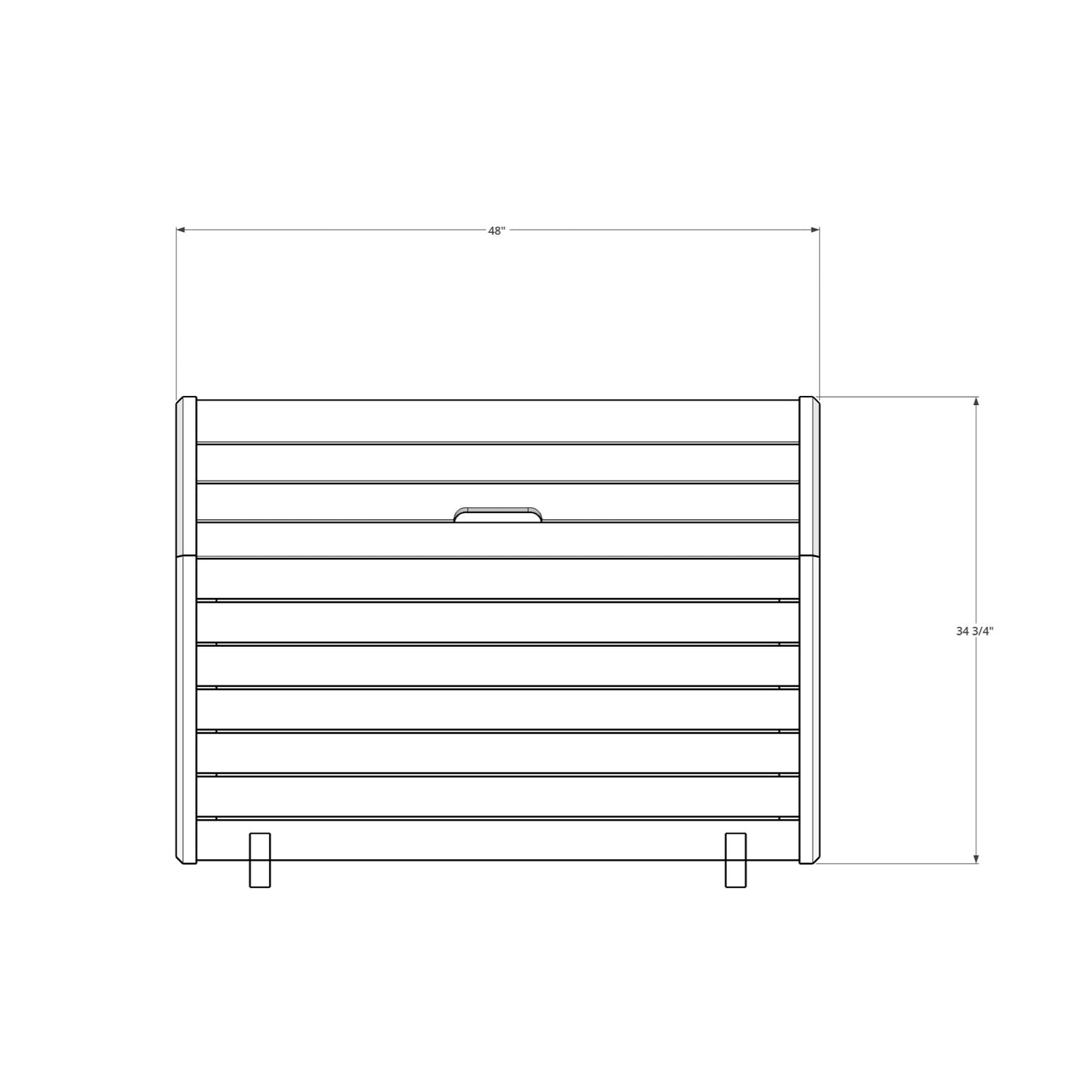 A Practical Outdoor Garbage Storage Box for Tied Garbage Bags