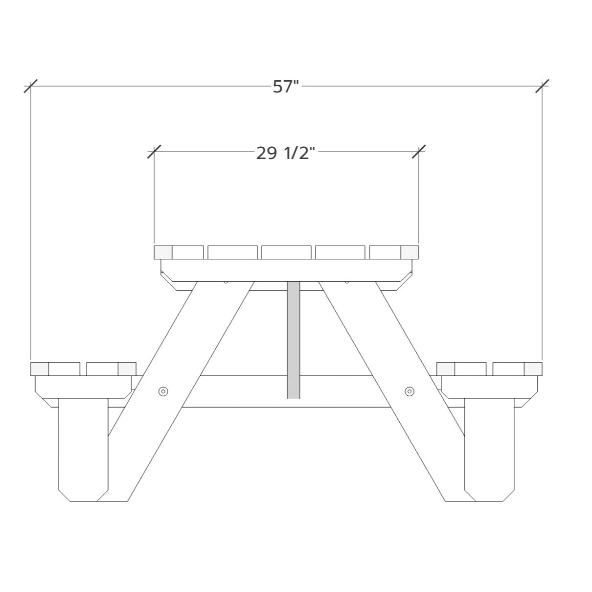 Space Saving Picnic Table Woodworking Plan – Compact 2 Person Outdoor Table (Half Picnic Table Design)