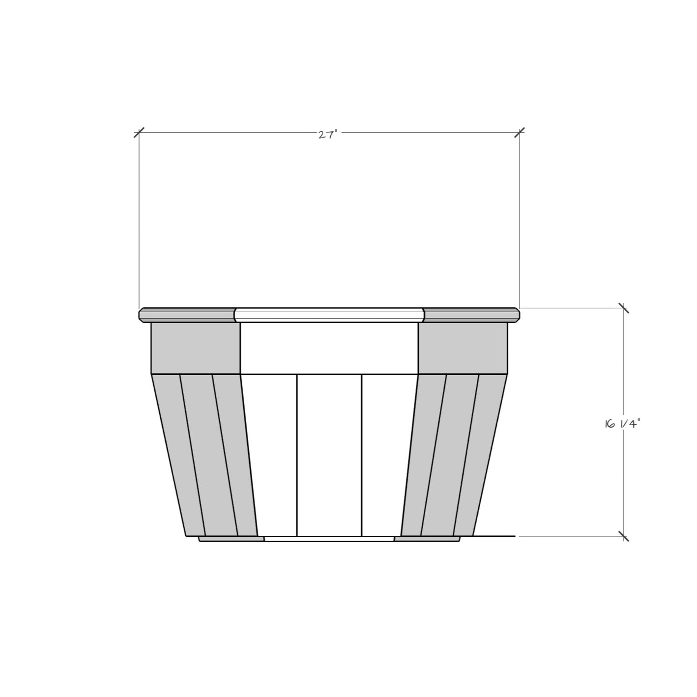 Hexagon Cedar Planter Plans – DIY Wooden Outdoor Flower Planter PDF