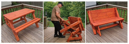 Folding Picnic Table Plans – Foldable Bench to Picnic Table PDF