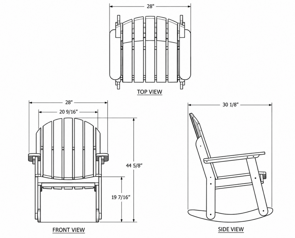 Outdoor Rocking Chair Plan