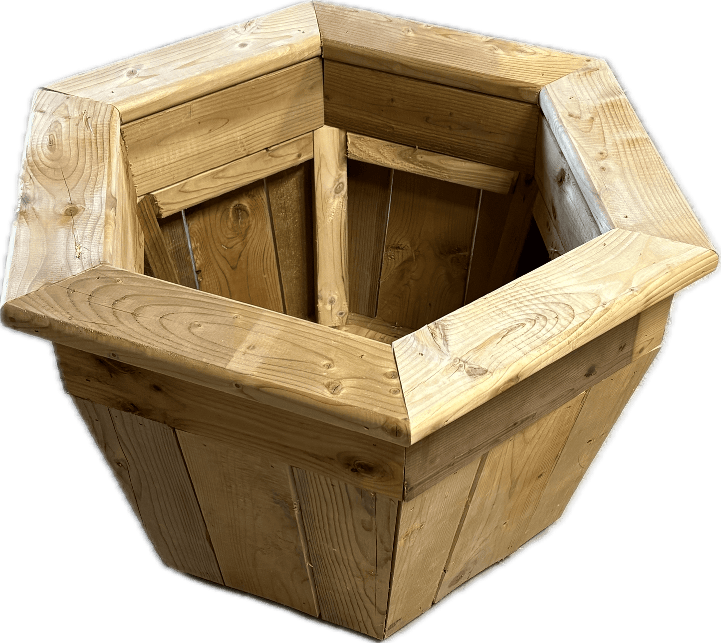 Hexagon Shaped Planter ( A great woodworking project that makes a beautiful planter )