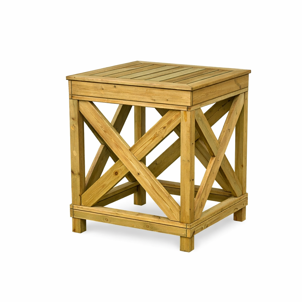 3D model of DIY IBC tote stand design